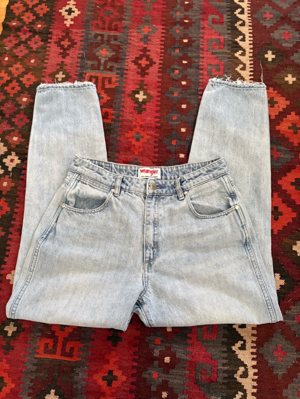 Vintage Wrangler Women's Light Blue Jeans